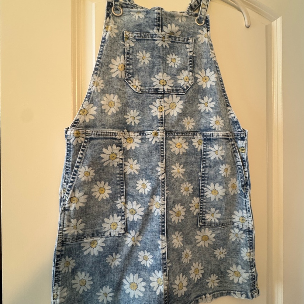 Cat & Jack Denim Dress with Floral Design